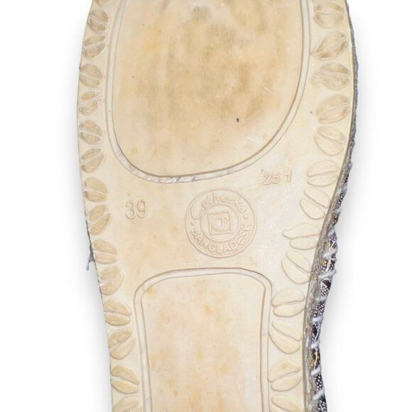 Cotheeka Natural Fiber Jute and Canvas Espadrilles Flats Brown Women's 8 - Picture 10 of 11